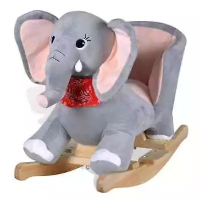 Plush Elephant Rocking Animal Toy Soft Cuddly Baby Toddler Comfort Ride On • $128.85