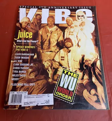 Vtg 1990s Vibe Magazine Wu Tang Clan Cover 90s 1997 • $34.99