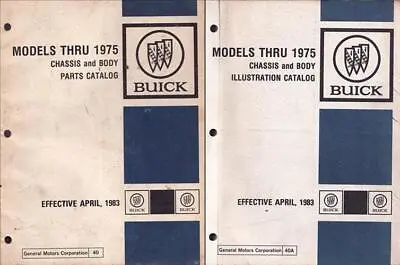 Buick Parts Book Original Set 1969 1970 1971 1972 1973 1974 1975 Part Catalog • $169