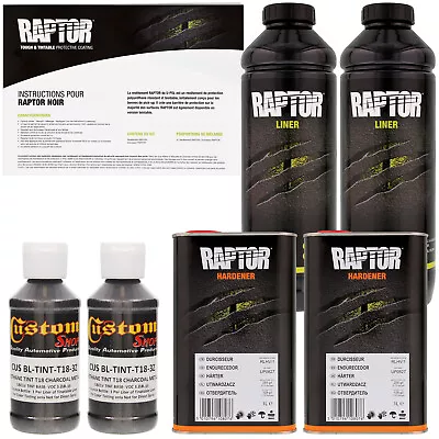 U-POL Raptor Tintable Charcoal Metallic Spray-On Truck Bed Liner 2 Liters • $129.99