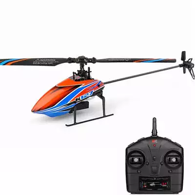 XK K127 4CH Flybarless RC Helicopter With 6-Axis Gyro Altitude Hold - RTF (Ready • $69