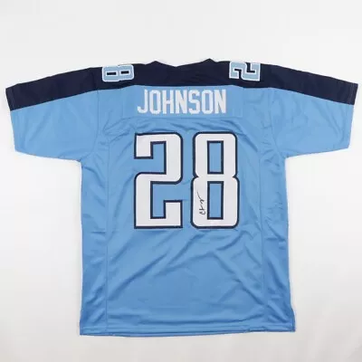 Chris Johnson Signed Tennessee Titans Custom Football Jersey W/ COA • $71.40