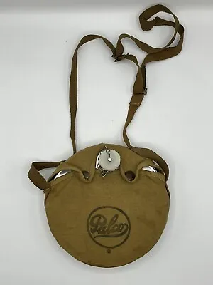 Vintage Palco  Aluminum Canteen Canvas Cover Strap Flask Camping Boy Scout • $19.99