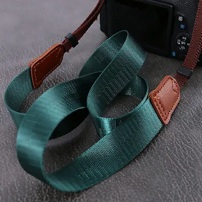 SLR DSLR Camera Sling Shoulder Neck Strap Nylon Belt Strap For Canon Nikon Sony • £5.99