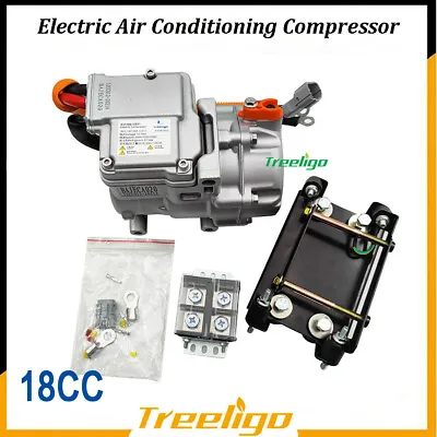 $599.99 • Buy 12V Fully Electric AC Air Conditioner Compressor For Car Truck Bus Boat 18CC