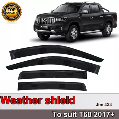 Quality Weather Shields Weathershields Window Visors For LDV T60 2017-2023 • $58.49