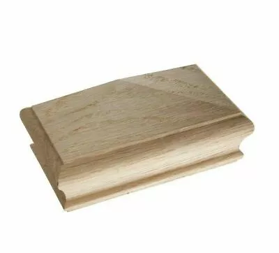 Solid White Oak Pyramid Post Cap For 90mm Half Newel • £7.02