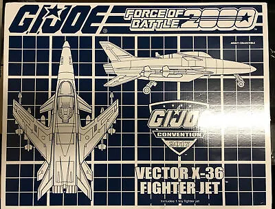 GI Joe Force Of Battle 2000 Vector X-36 Fighter Jet Hasbro 2017 JoeCon • $200