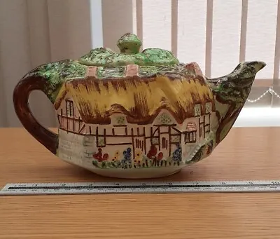£11.99 • Buy Vintage Teapot :ann Hathaway's Cottage : 1935 - Linguard Webster, Stoke