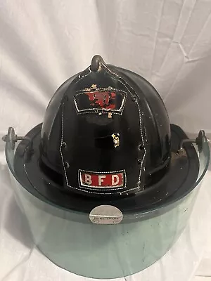 Vintage BFD Fireman Fire Helmet Department • $115