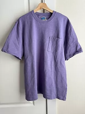 J.Crew Lightweight French Terry Short Sleeve Crewneck Sweatshirt Lavender Large • $15