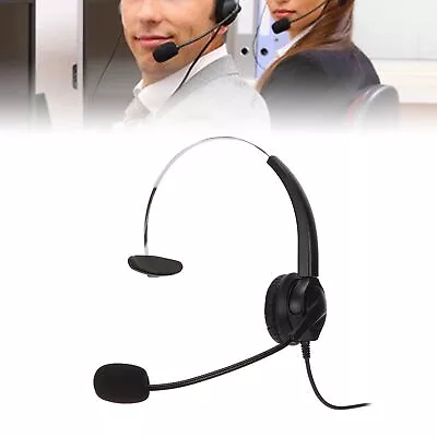 Phone Headset 330° Adjustable Noise Reduction Hearing Landline Ph GF0 • £16.56