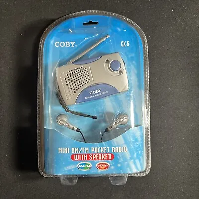 Coby CX-5 Mini Portable Pocket Radio With Speaker Brand New! • $11.70