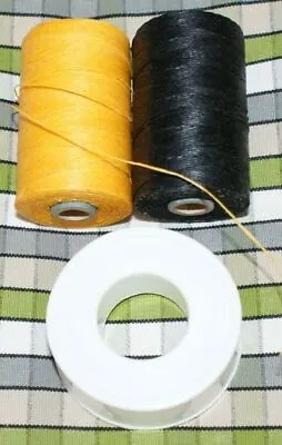 Bagpipe Hemp Black Yellow Waxed Unwaxed PTFE Tape • $21.73