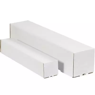 MyBoxSupply 3 X 3 X 48  White Square Mailing Tubes 25 Per Bundle • $67.99