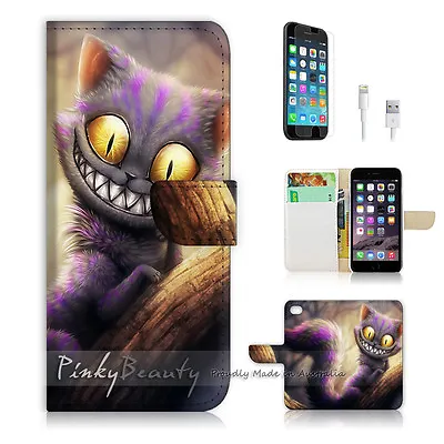 $12.99 • Buy ( For IPhone 7 Plus ) Wallet Case Cover P0327 Cheshire Cat
