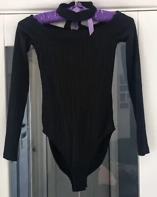 MISS SELFRIDGE Black Ladies Bodysuit Size 6 BNWOT • £9.99