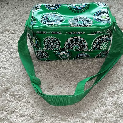 Vera Bradley Zippered Stay Cooler Lunch Bag Mini Cooler Cupcake Green • $22