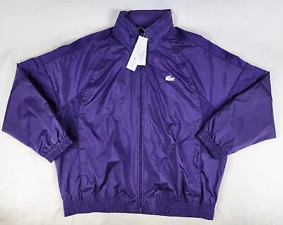 NWT Men's CONCEPTS X LACOSTE Purple RARE Hypebeast Windbreaker Track Jacket 3XL • $254.75