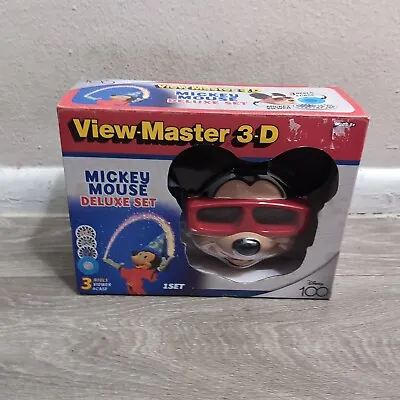 View Master Mickey Mouse Deluxe Set Disney 100 Edition - Retro Fun Learning Toy • $24