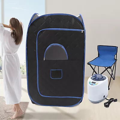 2L Full Body Home Personal Steam Sauna Heated Spa Detox Therapy 1000W Portable  • $112.10