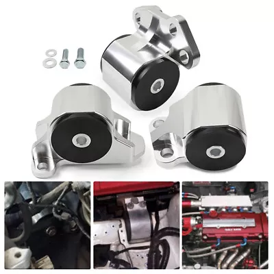 Fit For 2 Bolt Engine Mount Kit Eg EH/DC D15/D16 B16/B18 Swap Motor Chrome • $65.99