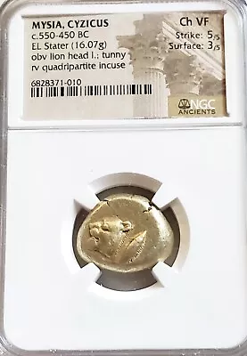 Mysia Cyzicus Lion Head Stater NGC Choice VF Ancient Electrum Coin • $3995