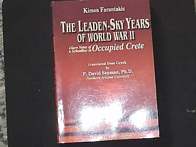 £2 • Buy Book.  The Leaden-Sky Years Of World War II. Occupied Crete