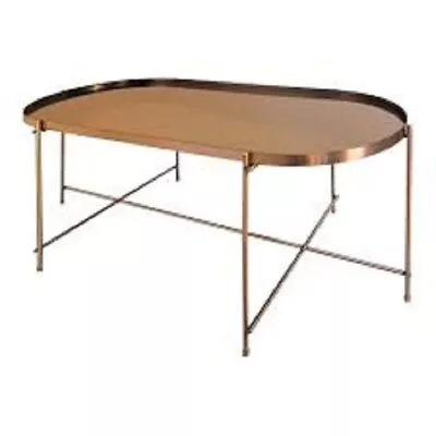 Mirrored Copper Coffee Table Occasional Table Oakland Living Room Table New • £39.99