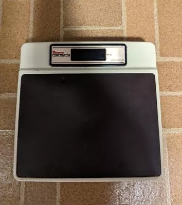 Vintage Hanson Memorie Computer Bathroom Weight Standing Scale Lbs/Kgs Read Desc • $68.61