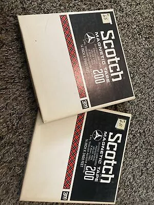 3M Scotch 200 1/4  X 2400 Ft Professional Audio Magnetic Tape Reel Used Lot Of 2 • $9.99