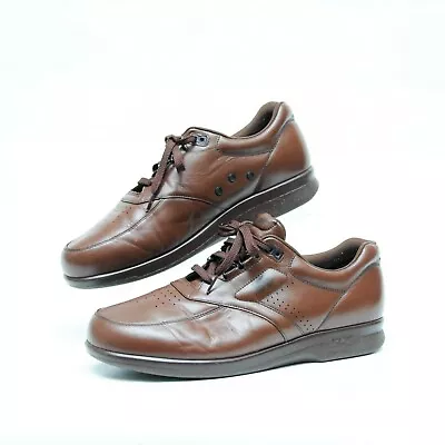 SAS Time Out Brown Leather Tripad Comfort Walking Shoes Mens Size 12M USA Casual • $94.99