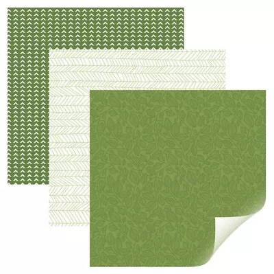 Cricut Premium Vinyl 12  X 12  “Nature Walk Green” Sampler 6-Pack 2004616 • $6.99