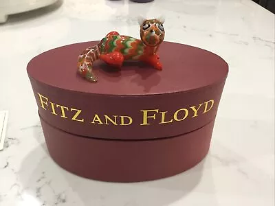 Fitz And Floyd Blown Glass Menagerie Raccoon Figurine • $19.99