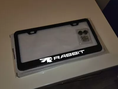 EVIL GTI RABBIT Fast Black Metal License Plate Frame  Fits All VW + Screw Caps • $25.99