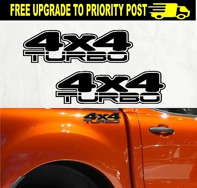 $6.90 • Buy 4x4 TURBO 4WD Decal Car Ute 4wd Stickers X2 Patrol Landcruiser Hilux Navara