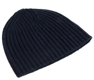 SHEEP WOOL Ribbed Knit Beanie MEN/WOMEN Classic Winter Hat Warm Hat BLACK • $29.97