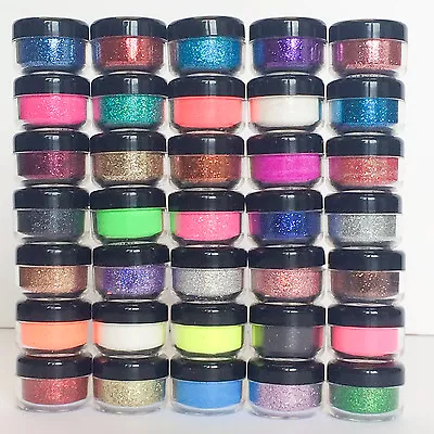 Fine Dust Glitter Pot Nail Art Face Body Eye Shadow Craft Iridescent Cosmetic • £1.29