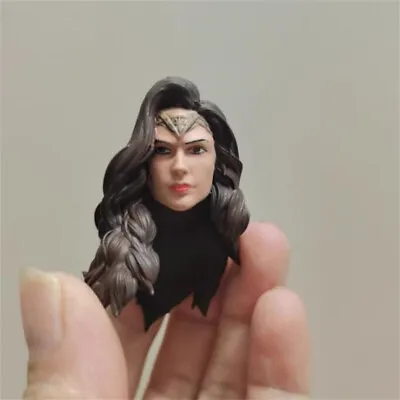 Painted 1/10 Scale Wonder Woman Gal Gadot Head Sculpt Fit 7  Macfarlane Figure • $21.59