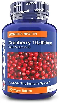 Cranberry Tablets 10000mg With Vitamin C 120 Vegan Tablets. 4 Months Supply. UK • £10.59