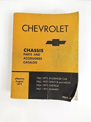 Chevrolet GM Nova Chevelle Camaro 1965-1971 Chassis Parts & Accessories Catalog • $149.09