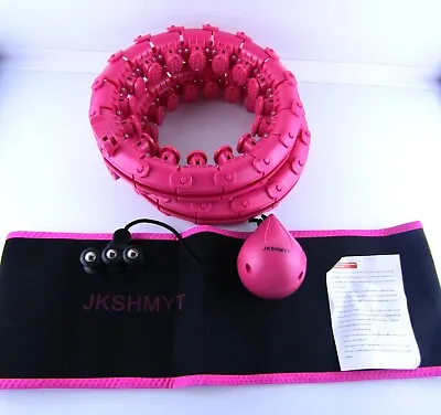 Exercise Weighted Pink Hula Hoop Set 6 Foot Massage Weight Loss Kit • $34.48