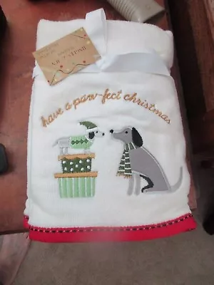 Paw-fect DACHSHUND Dog Christmas Holiday Set Of 2 Hand Towels - Sausage NWT • $19.99