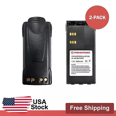 [2-Pack] HNN9008 Motorola Radio Battery Replacement For HT750 HT1250 | 1800mAh • $34.99