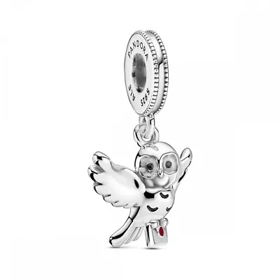 New Genuine Authentic Pandora X Harry Potter Hedwig Owl Dangle Charm 799123C01 • £45.99