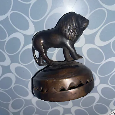 BRASS LION DESK BELL / Hotel Lounge • $40