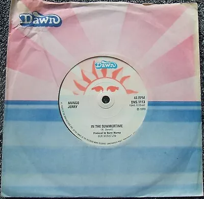 MUNGO JERRY - In The Summertime (1970) Dawn  Excellent 1975 UK Re-Issue 45 • £3.50