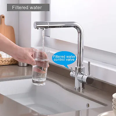 £55 • Buy Rozin Kitchen Tap 3 Way With Filter Water System Double Handles Drinking Water
