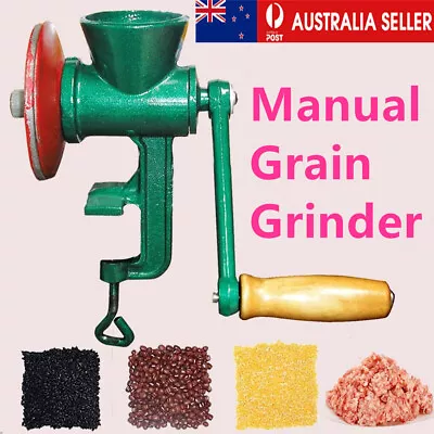 Manual Grain Hand Meat Grinder Coffee Corn Wheat Crusher Table Clamp Mill Spice  • $49.88