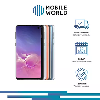 Samsung Galaxy S10 - 128 512GB Black White Blue Pink - Excellent  • $319